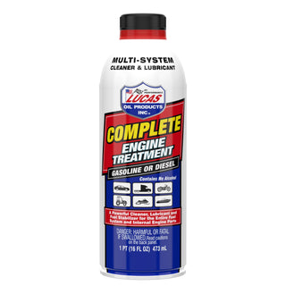 Complete Engine Treatment - 16 Ounce by Lucas Oil – 192 fl. oz, 1 Pack, Blend, Multi, Model 10016