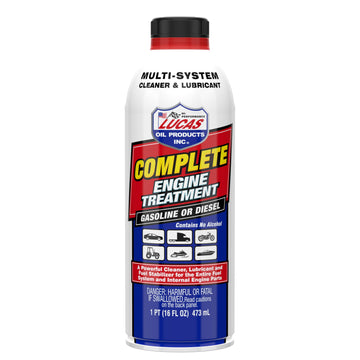 Complete Engine Treatment - 16 Ounce by Lucas Oil – 192 fl. oz, 1 Pack, Blend, Multi, Model 10016