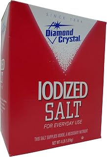 Diamond Crystal Table Iodized Salt, 4 Pound