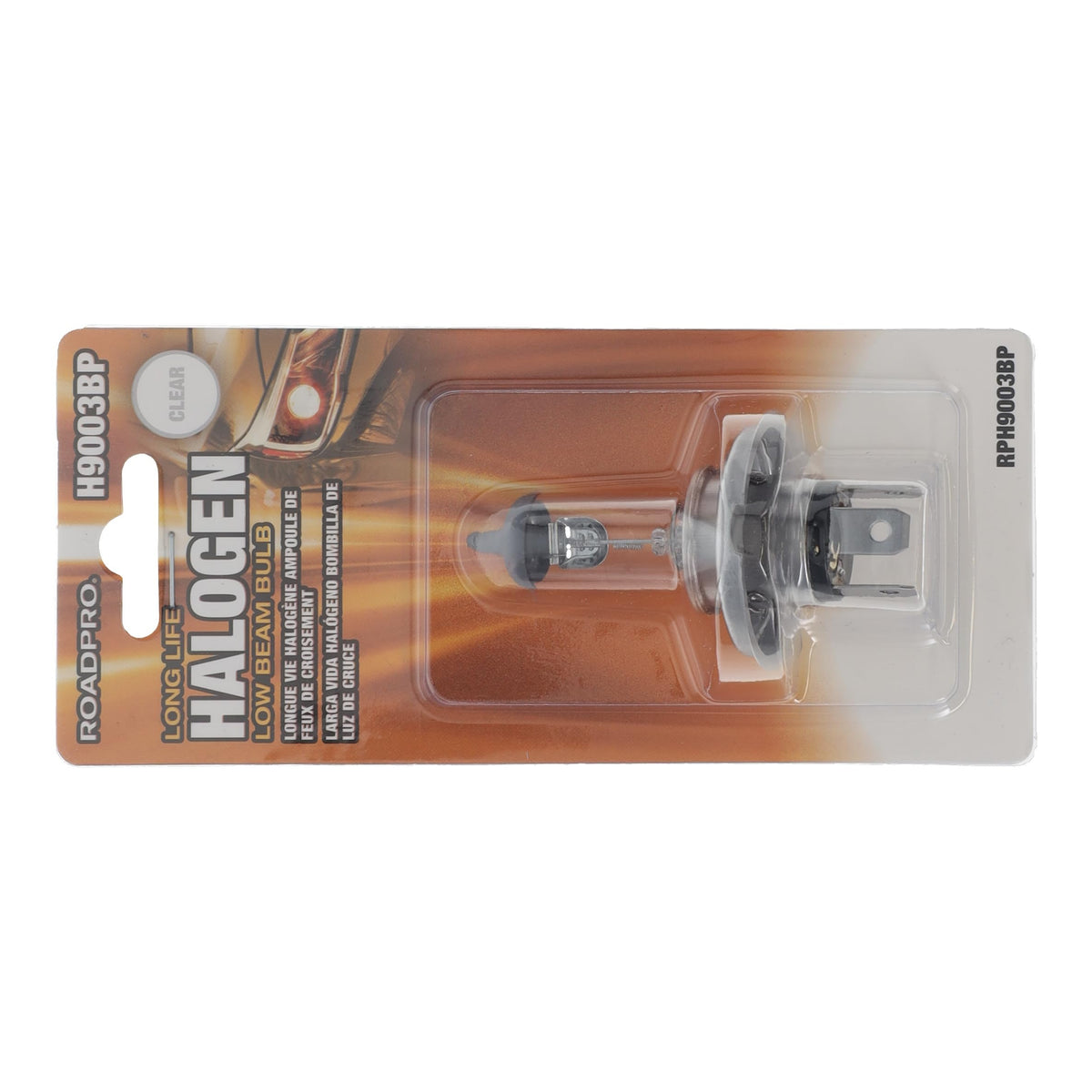 H9003BP Halogen Low Beam Bulb by RoadPro – Glass, White