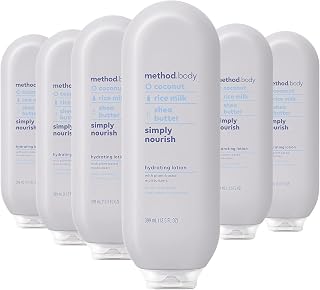 Method Daily Lotion, Simply Nourish, Plant-Based Moisturizer for 24 Hours of Hydration, 13.5 fl oz (Pack of 6)