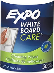 EXPO 81850 Dry-Erase Board-Cleaning Wet Wipes 6 x 9 50/Container