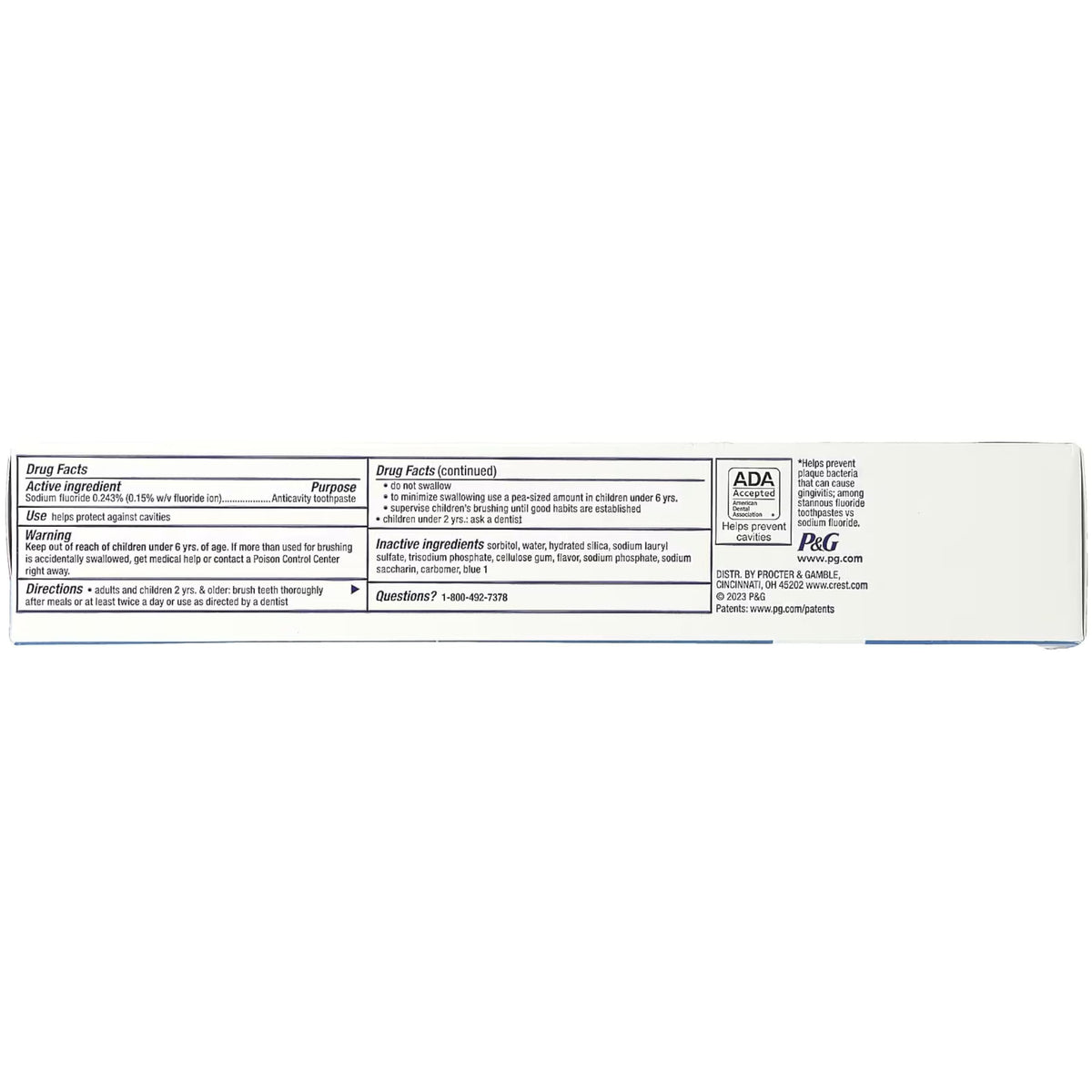 Cavity Protection Toothpaste Gel Cool Mint 8.20 oz (Pack of 5) by Crest – 8.2 Ounce (Pack of 5), Pack of 5, Model PPAX1237155
