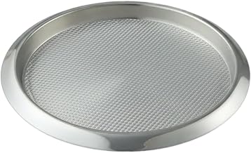 American Metalcraft SSBT14 Stainless Steel Round Bar Serving Tray, Silver, 14-Inches