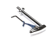 LF GLS FLTR by T&S Brass – 1/2" NPT, Polished chrome plated brass body & pedestal, chrome plated metal flange and thermoplastic arm, Silver, Model B-1210