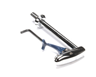 LF GLS FLTR by T&S Brass – 1/2" NPT, Polished chrome plated brass body & pedestal, chrome plated metal flange and thermoplastic arm, Silver, Model B-1210