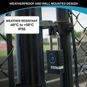 Bluetooth Smart Padlock for Professional and Private Use by Master Lock – Metal, Black, Model 4401EURLHEC