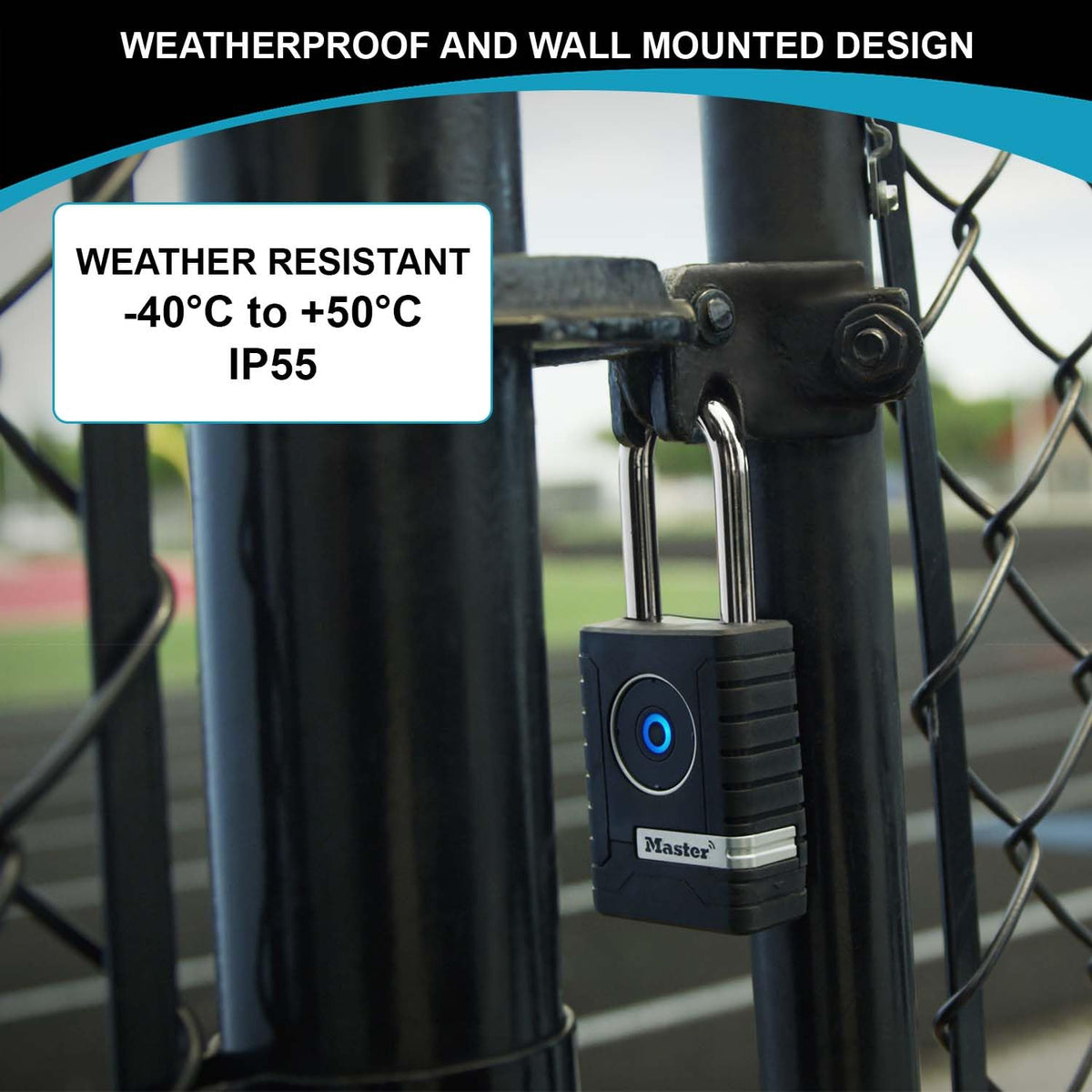Master Lock NEW - Bluetooth Outdoor / Black / 1 Keyed Padlocks