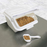 2 gallon/40 cup shelf ingredient bin by Thunder Group – 2.0 gallons, Polypropylene and Polycarbonate (PC), Ivory, Model PLIB002S