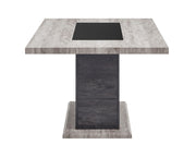 D8030 Dining Table with Storage Drawers by Global Furniture USA – Engineered Wood, Grey, Model AMZ-D8030DT