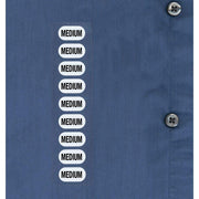 Unisex Clothing Size Label Medium Case of by SIZEAMATIC – Acetate, Clear, Pack of 250, Model 1145-MEDIUM