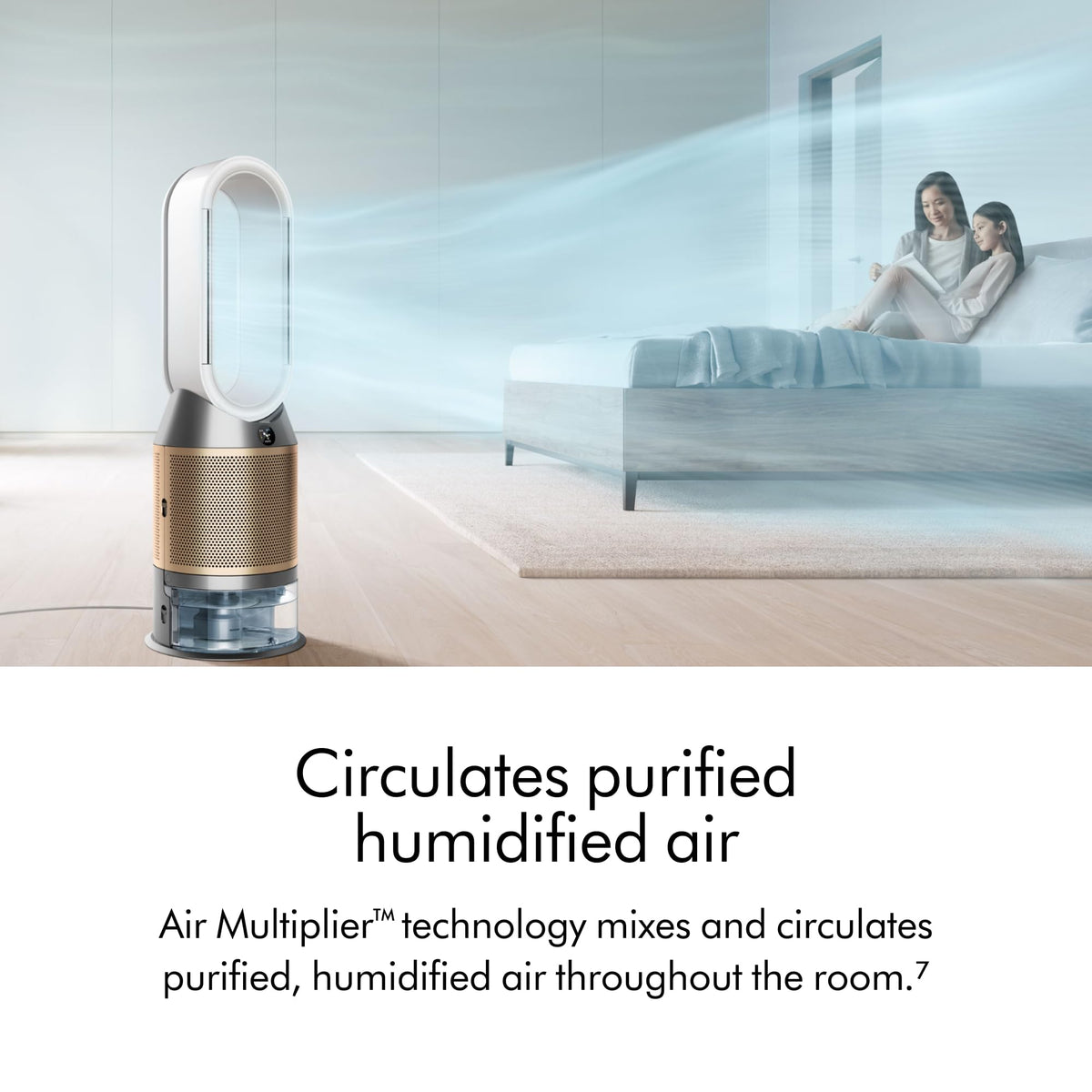 Purifier Humidify+Cool PH2 De-NOx​ by Dyson – large, Plastic, White/Gold, Model 544589-01