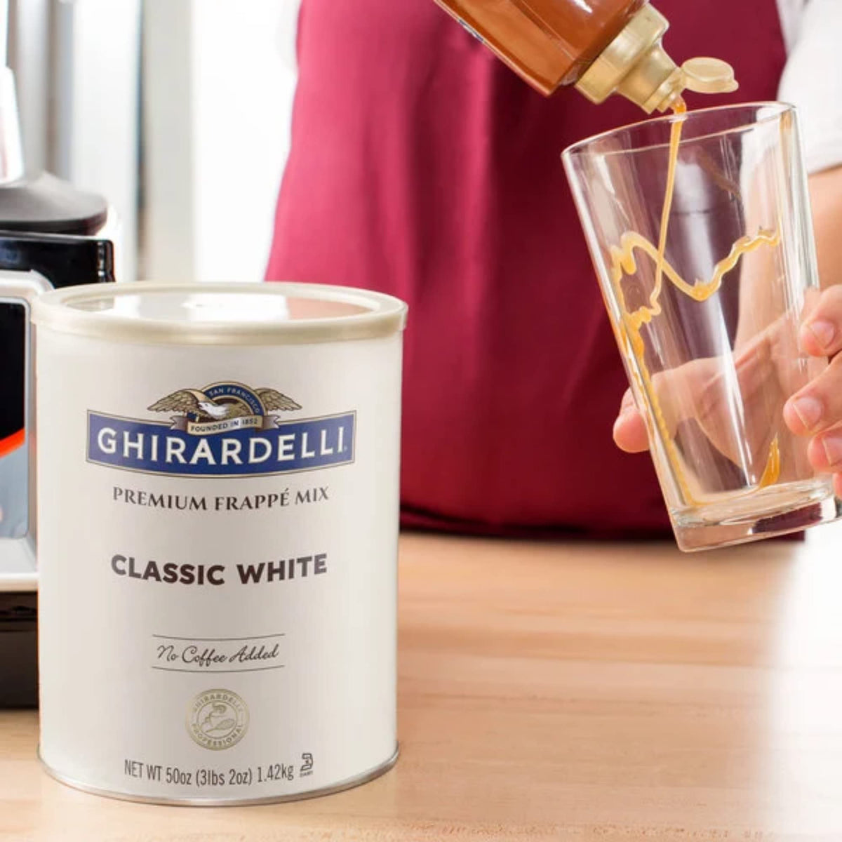 Classic White Premium Frappé Mix by Ghirardelli – 49.92 Ounce (Pack of 1)
