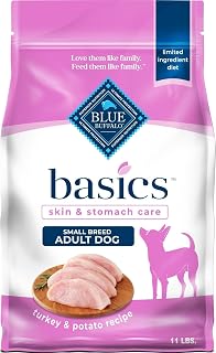 Blue Buffalo Basics Turkey Small Breed Adult Dry Dog Food, 11 lb