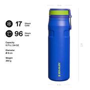 1913 IceFlow Bottle Twist Flip 0.7 L - Cobalt Charteuse by STANLEY – 24 Ounces, 0.71 liters, Stainless Steel, Cobalt Chartreuse, Model 10-11284-0245