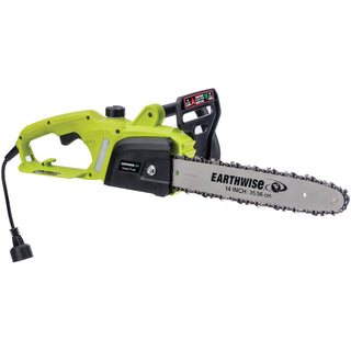 14-Inch 9-Amp Corded Electric Chainsaw by Earthwise – 9-Amp, 14-Inch Chainsaw, Green, Model CS33114