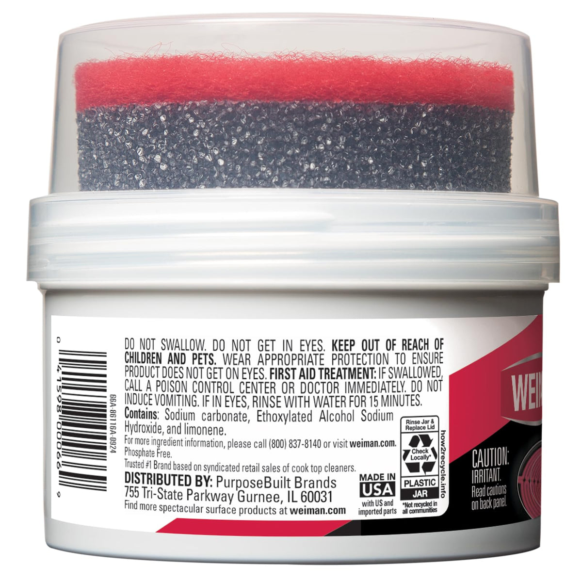 Cooktop Cleaner Paste by Weiman – 9 Ounce (Pack of 1), Glass, 9 Oz Single