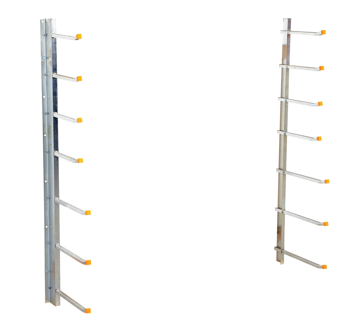 Steel Wall Mounted Material Rack 36 In. x 36 In. x 60 In. by Vestil – One Size, Alloy Steel, Silver, Model SR-WM