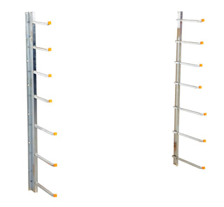 Steel Wall Mounted Material Rack 36 In. x 36 In. x 60 In. by Vestil – One Size, Alloy Steel, Silver, Model SR-WM