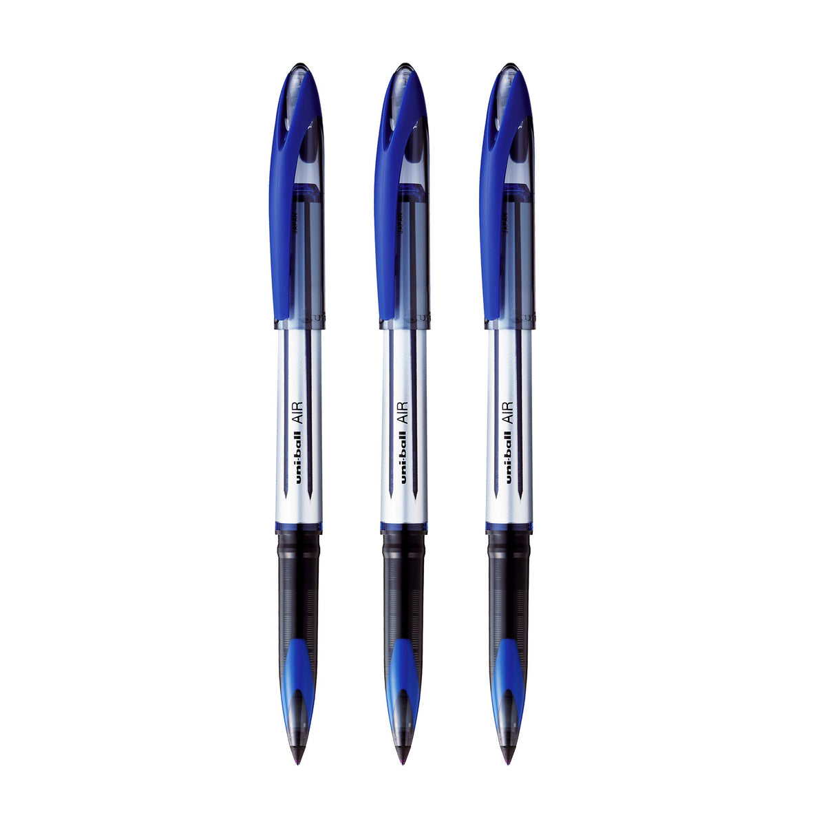 Air UBA188L Roller Ball Pen by Uni-Ball – 1 Count (Pack of 3), Plastic, Blue