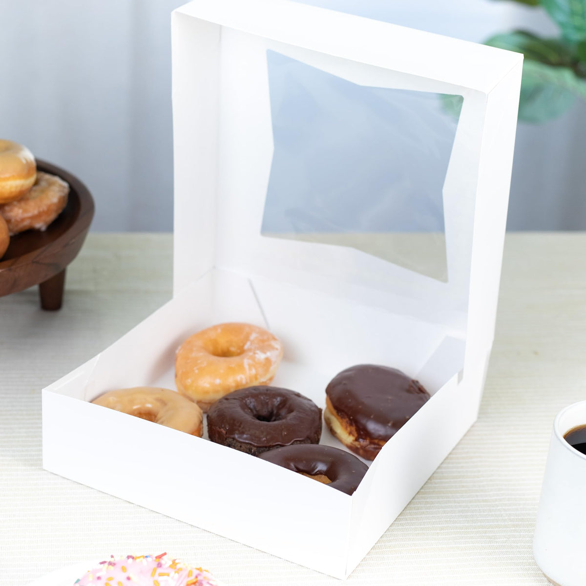 SCT White Window Bakery Box (200 Pack) 9x9x2. by SOUTHERN CHAMPION TRAY – 9" x 9" x 2.5", 3.0 pounds, Cardboard, White Window, Pack of 200