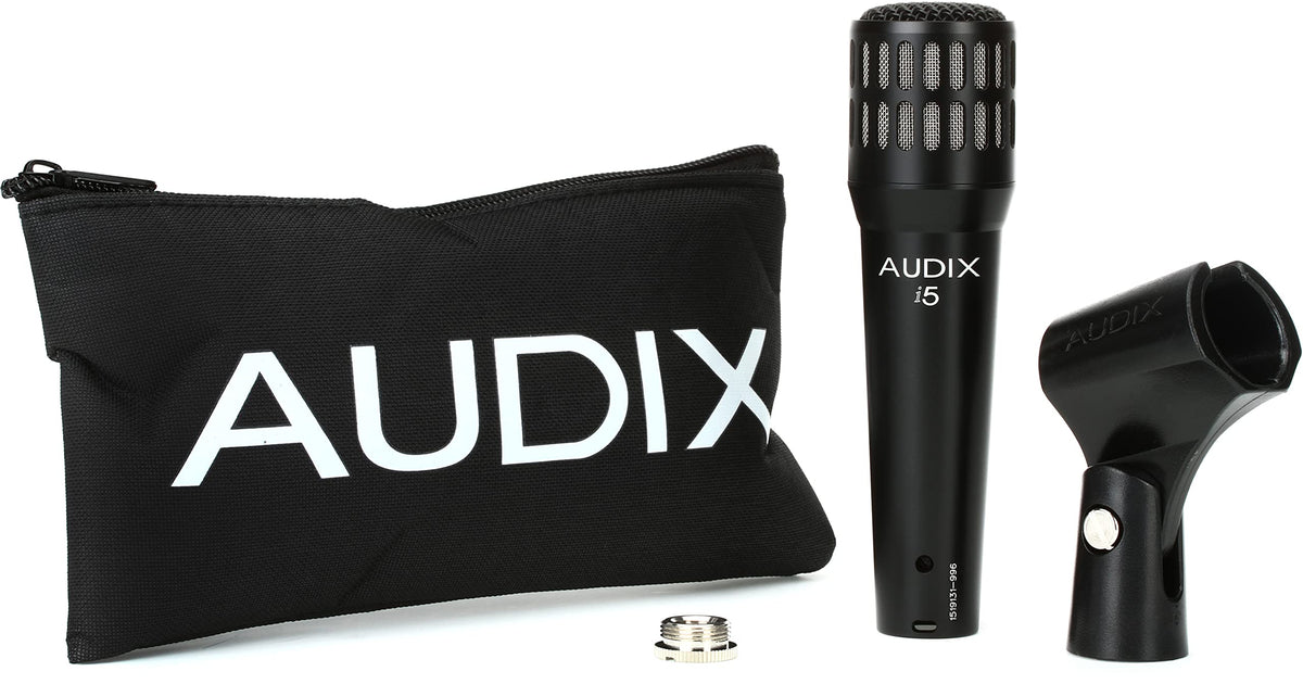 Dynamic Instrument Microphone: Pro Snare Mic/Guitar Amp Microphone - Black by AUDIX – 1.50 x 1.50 x 5.60 Inches, Zinc, Black, Pack of 5