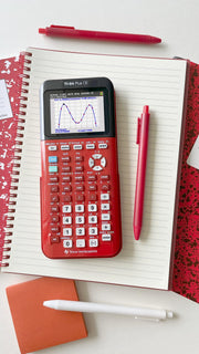 TI-84 Plus CE Color Graphing Calculator by Texas Instruments – Small, Plastic, Radical Red, Model 84CEPY/FC/1L1/E3