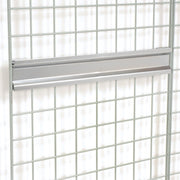 35"L Bin Rail by Nexel – 35"L x 3.5"H, Alloy Steel, Chrome, Model AWBR35