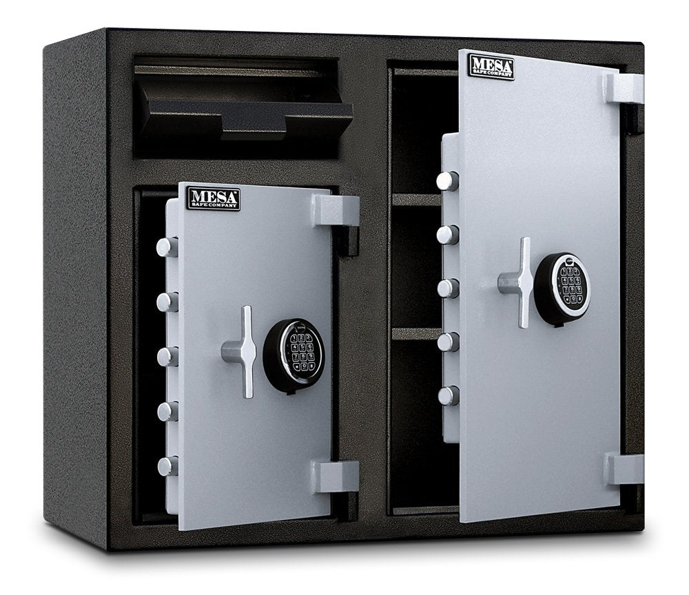 Cash Depository Safe by Mesa Safe Co. – 2.6 Left and 4.7 Right interior cubic feet, 6.7 cubic_feet, Black, Model MFL2731EE