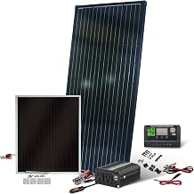 Nature Power 215 Watt Complete Solar Panel Kit with 400 Watt Power Inverter, 15 Amp Charge Controller and Bonus 7 Watt Solar Trickle Charger