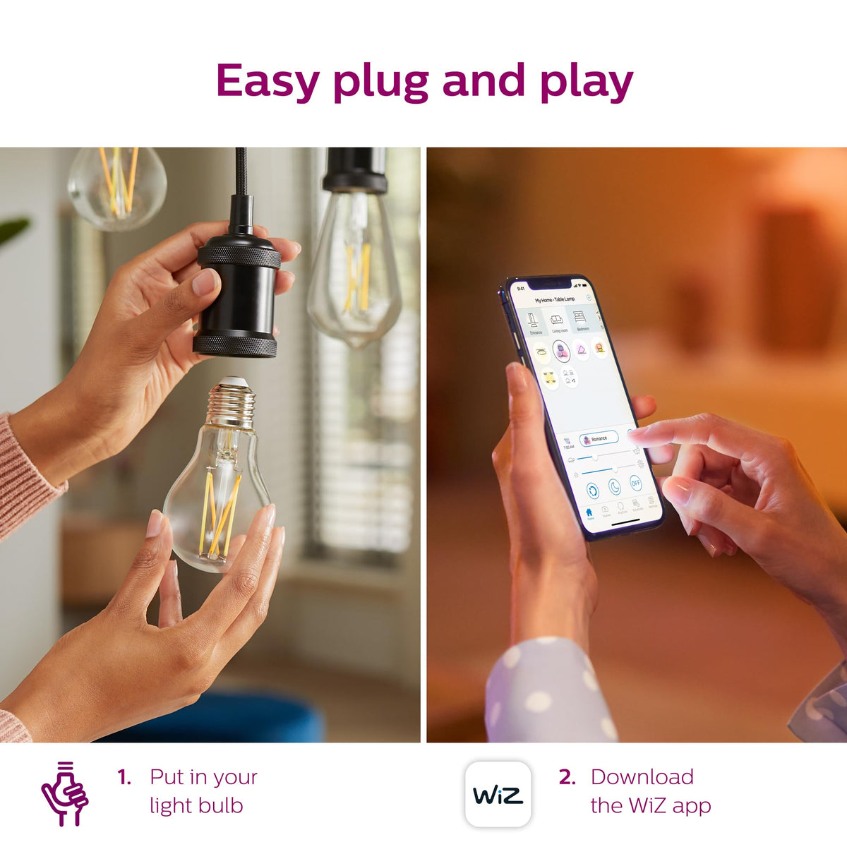 PHILIPS A19 / White / 1 LED Bulbs