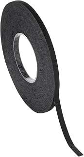 Chartpak Graphic Art Tape, 1/8 W x 648 L Inches, Black Crepe, 1 Roll (BGCP1251)