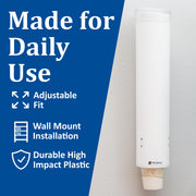 Cup Dispenser by San Jamar – 4-10 oz, 0.0 ounces, Plastic, White, Model C3165WH