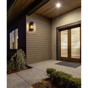 Miles One Light Outdoor Wall Sconce Black by Lighting Design – Iron, Black