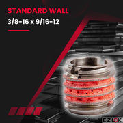 E-Z LOK 3/8"-16 IT, 9/16"-12 ET, 0.515" L / 5 / Pack of 5 Thread Locking Inserts