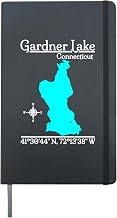 Gardner Lake Connecticut - Classic Hardcover Journal, Black