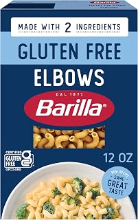 Barilla Gluten Free Elbows Pasta, 12 Ounce - Non-GMO Gluten Free Pasta Made with 2 Ingredients