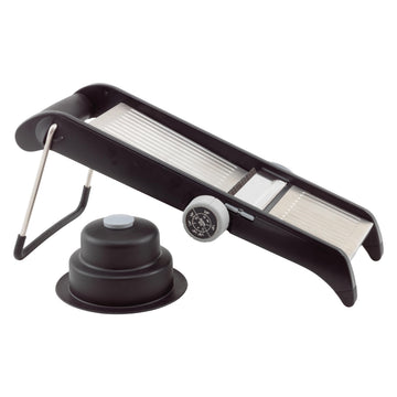4 13/16" Mandoline Slice Set Plastic Mandoline Slicer Set with Handle by Winco – Standard, Metal, Model MDL-4P
