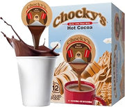 Chocky’s by Java House Single-Serve Hot Chocolate Pods - Peel and Pour Liquid Concentrate - Hot Chocolate - 12 Count