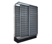 QUANTUM STORAGE SYSTEMS 48"W x 19"D x 75"H / 180 Drawers Gondola Slider Systems Gray / Gray Open Storage Bins
