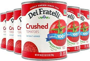Dei Fratelli Crushed Tomatoes (28 oz. cans; 6 pack) - No Water Added - Never from Tomato Paste - 5th Generation Recipe