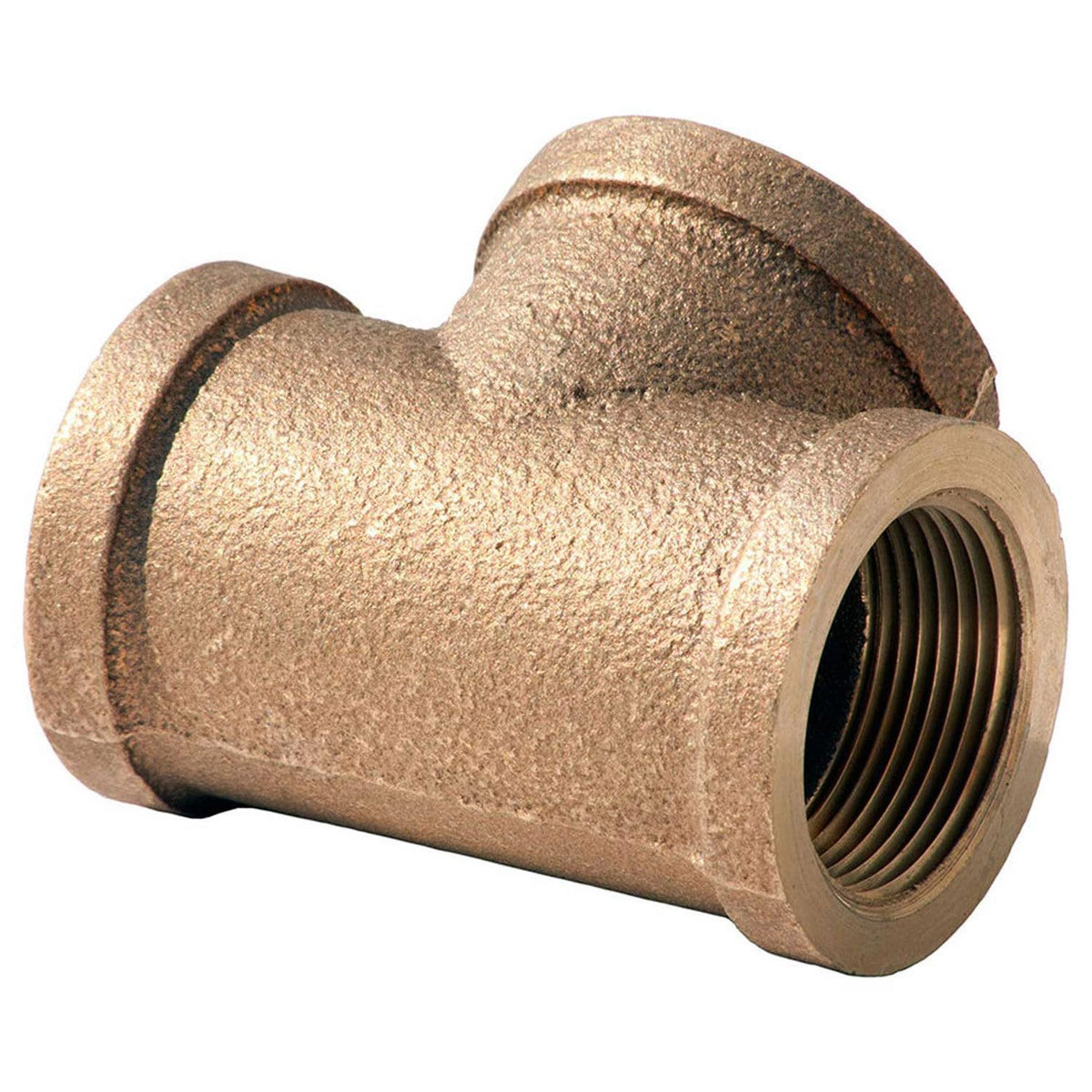 1-1/4" Brass Tee by Merit Brass – Brass, Red,Yellow, Model XNL106-20