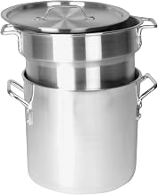 Thunder Group Excellante 16 Quart Aluminum Heavy Gauge Double Boiler Satin Finish