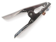 Ground Clamp by Hobart – 300-AMP, Steel, Silver, Model 770029