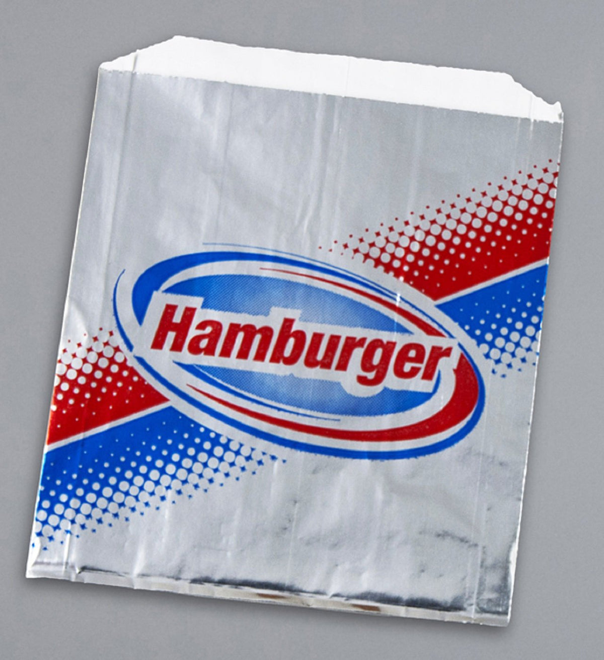 Hamburger Foil Bag Silver by Brown Paper Goods – One Size, Paper, Silver, Pack of 1000, Model 5A06