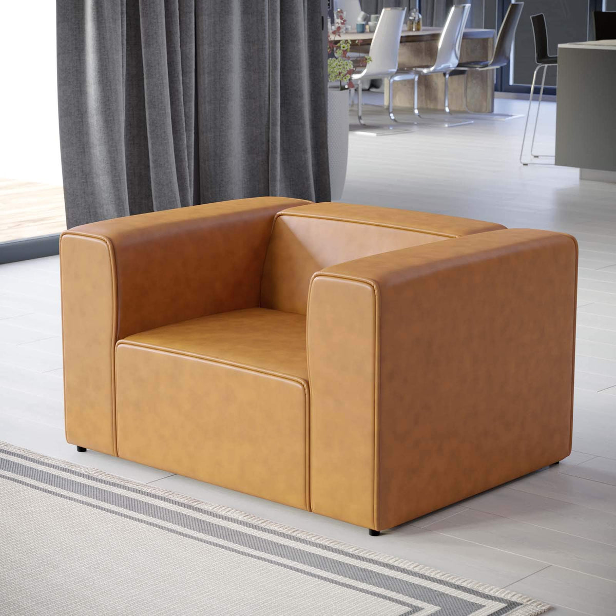 Modway Tan / Contemporary / Armchair Chairs
