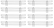 Quantum Storage 8-Pack Side Ledge for 18" Deep Wire Shelving Units by QUANTUM STORAGE SYSTEMS – 1" Width x 18" Length x 4" Height, Stainless Steel, Silver, Pack of 8, Model SL18-8