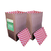 SCT Paper Food Baskets – 10.5 x 7.5 x 1.5, Brown/Red/White, Paper, 250/Carton