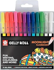 SAKURA - Gelly Roll - Moonlight Flourescent - Set of 12, multi