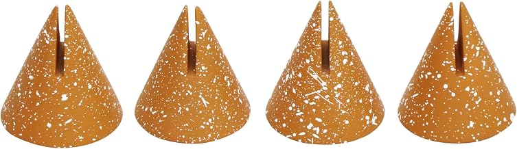 TOV Furniture Gabby Speckled Terracotta Cone Card Holder - Set of 4